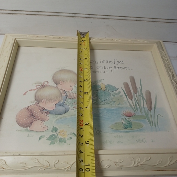 Vintage HomeCo DBGCI Psalms Bible Verses Framed Prints Nursery Children (10×10). - Picture 7 of 9